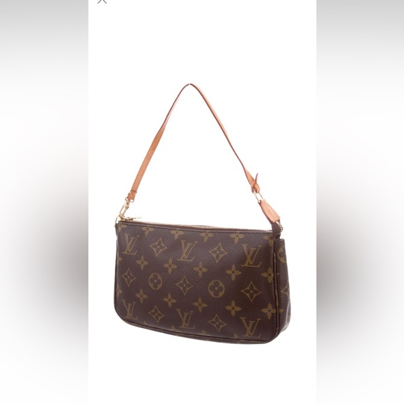 Louis Vuitton Monogram Pochette 100% Authentic - Picture 3 of 8